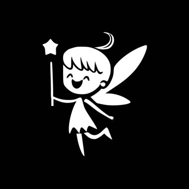 Tooth fairy - minimalist and simple silhouette - vector illustration clipart