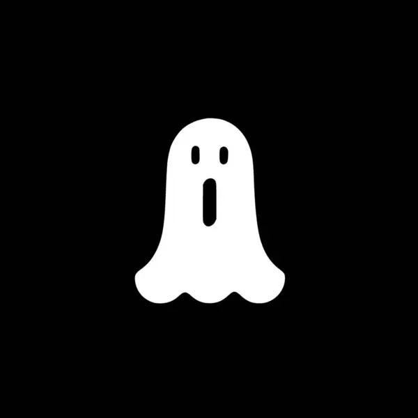 stock vector Ghost - minimalist and flat logo - vector illustration