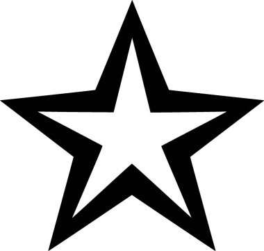 Stars - minimalist and flat logo - vector illustration clipart