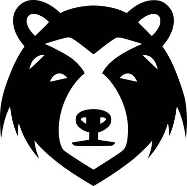 Bear - yüksek kaliteli vektör logosu - t-shirt grafiği için ideal vektör çizimi