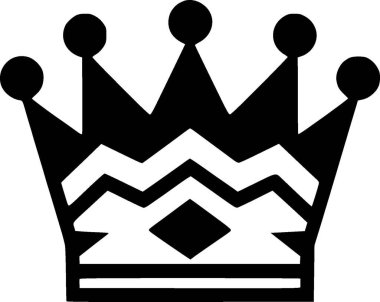 Crown - yüksek kaliteli vektör logosu - t-shirt grafiği için ideal vektör illüstrasyonu