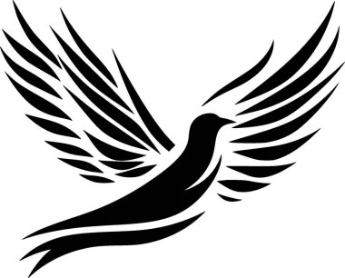 Güvercin - yüksek kaliteli vektör logosu - t-shirt grafiği için ideal vektör illüstrasyonu