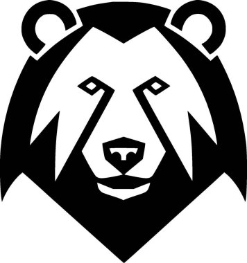 Bear - yüksek kaliteli vektör logosu - t-shirt grafiği için ideal vektör çizimi