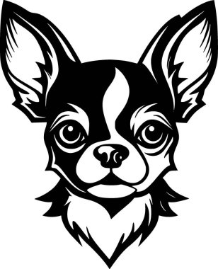 Chihuahua - yüksek kaliteli vektör logosu - t-shirt grafiği için ideal vektör çizimi