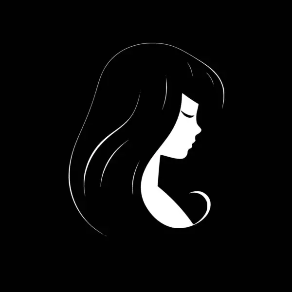 stock vector Hair - minimalist and simple silhouette - vector illustration