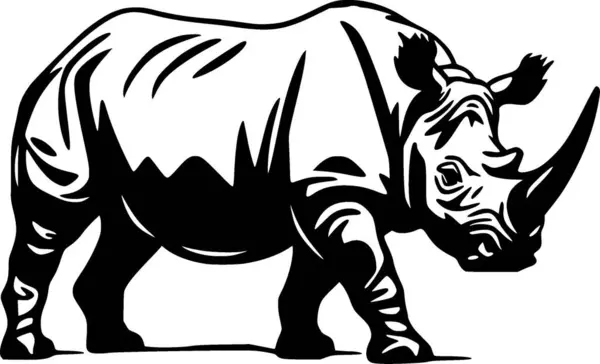 stock vector Rhinoceros - high quality vector logo - vector illustration ideal for t-shirt graphic