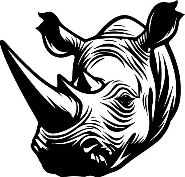 stock vector Rhinoceros - high quality vector logo - vector illustration ideal for t-shirt graphic