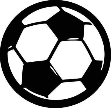 Futbol - minimalist ve düz logo - vektör illüstrasyonu