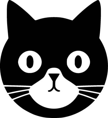 Kedi - yüksek kaliteli vektör logosu - t-shirt grafiği için ideal vektör çizimi