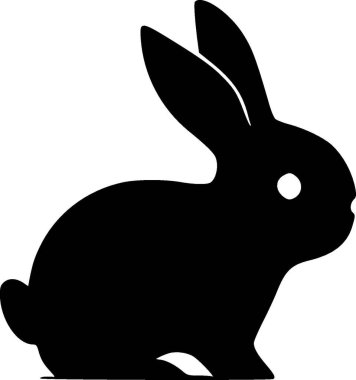 Bunny - yüksek kaliteli vektör logosu - t-shirt grafiği için ideal vektör çizimi