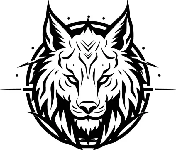 stock vector Lynx - minimalist and simple silhouette - vector illustration