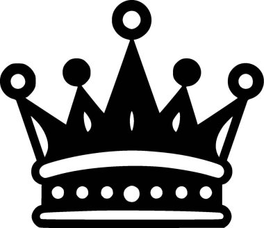 Crown - yüksek kaliteli vektör logosu - t-shirt grafiği için ideal vektör illüstrasyonu