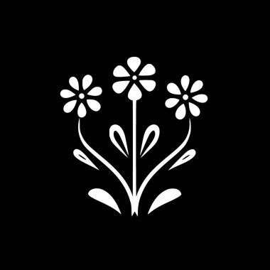 Çiçekler - yüksek kaliteli vektör logosu - t-shirt grafiği için ideal vektör illüstrasyonu