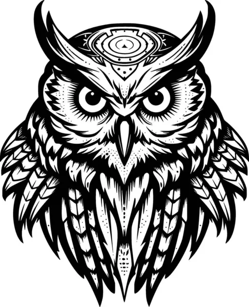 stock vector Owl - high quality vector logo - vector illustration ideal for t-shirt graphic