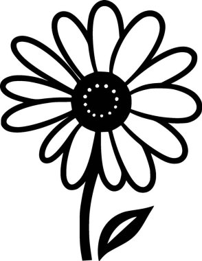 Daisy - yüksek kaliteli vektör logosu - t-shirt grafiği için ideal vektör çizimi