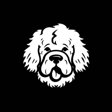 Bichon frise - yüksek kaliteli vektör logosu - t-shirt grafiği için ideal vektör çizimi