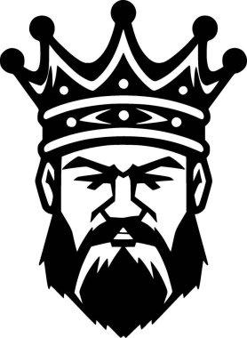 King - yüksek kaliteli vektör logosu - t-shirt grafiği için ideal vektör çizimi