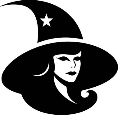 Witch - high quality vector logo - vector illustration ideal for t-shirt graphic clipart