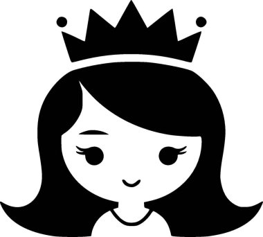 Princess - high quality vector logo - vector illustration ideal for t-shirt graphic clipart