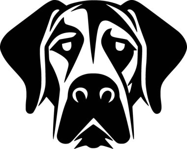 Köpek - yüksek kaliteli vektör logosu - t-shirt grafiği için ideal vektör çizimi