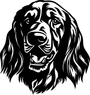 Rhodesian - black and white isolated icon - vector illustration clipart