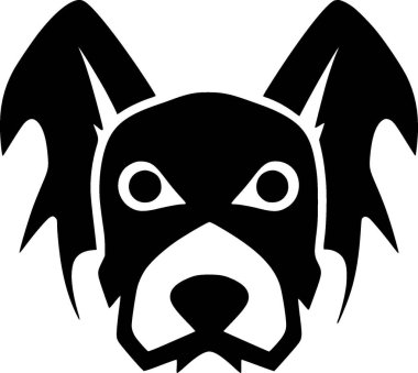 Köpek - yüksek kaliteli vektör logosu - t-shirt grafiği için ideal vektör çizimi