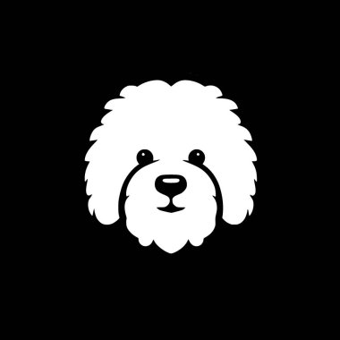 Bichon frise - yüksek kaliteli vektör logosu - t-shirt grafiği için ideal vektör çizimi