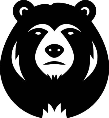 Bear - yüksek kaliteli vektör logosu - t-shirt grafiği için ideal vektör çizimi