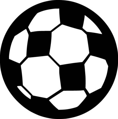 Futbol - minimalist ve düz logo - vektör illüstrasyonu