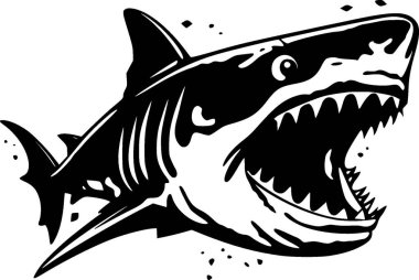 Shark - high quality vector logo - vector illustration ideal for t-shirt graphic clipart