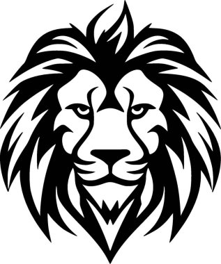 Lion - minimalist and simple silhouette - vector illustration clipart