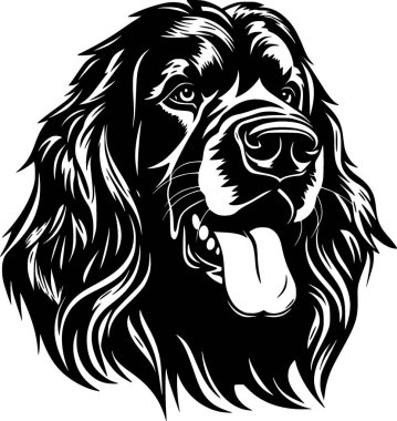 Leonberger - minimalist and flat logo - vector illustration clipart