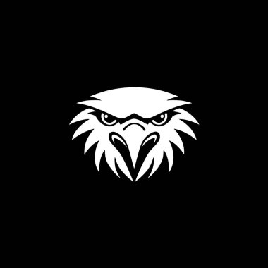 Kartal - minimalist ve düz logo - vektör illüstrasyonu