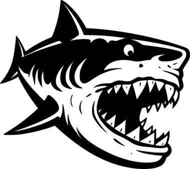 Shark - high quality vector logo - vector illustration ideal for t-shirt graphic clipart