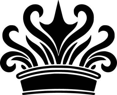 Crown - minimalist and flat logo - vector illustration clipart