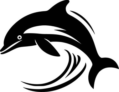 Dolphin - high quality vector logo - vector illustration ideal for t-shirt graphic clipart