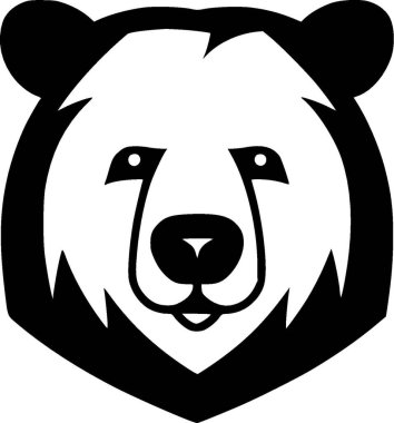 Bear - yüksek kaliteli vektör logosu - t-shirt grafiği için ideal vektör çizimi