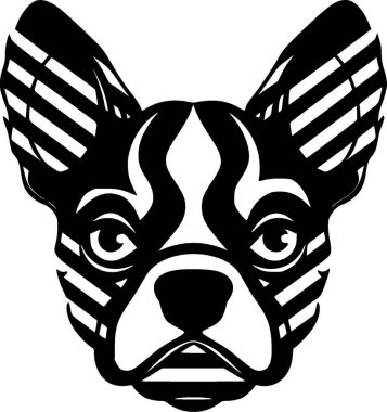 Boston terrier - high quality vector logo - vector illustration ideal for t-shirt graphic clipart