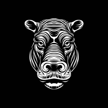 Hippopotamus - high quality vector logo - vector illustration ideal for t-shirt graphic clipart