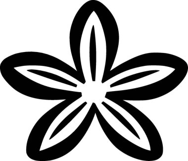 Daisy - minimalist ve düz logo - vektör illüstrasyonu