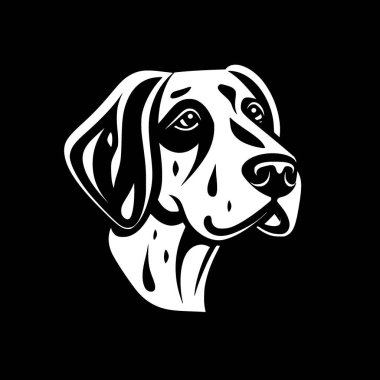 Dalmatian - minimalist and simple silhouette - vector illustration clipart