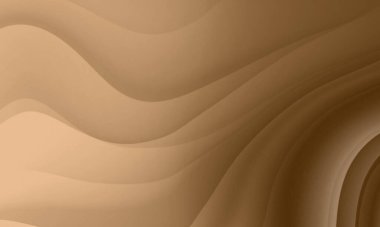 Dalga çizgileri grafik tasarım arkaplanı olan soyut kahverengi renk gradyanı. Kozmetik sağlıklı yaşam tarzı kavramı için kullan.