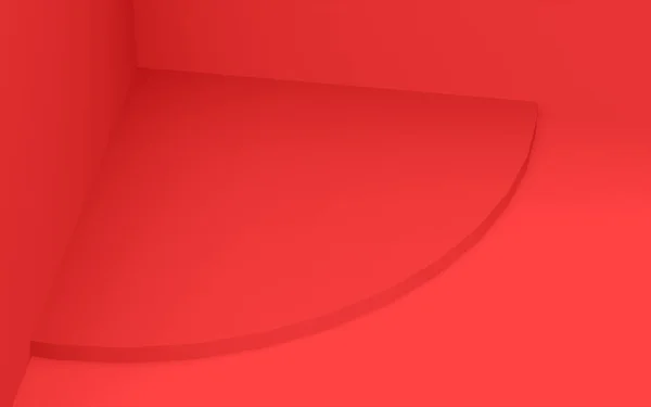 Roter Zylinderpodest Minimaler Studiohintergrund Abstrakte Darstellung Geometrischer Formen Anzeige Für — Stockfoto
