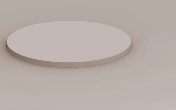 Bruine Crème Cilinder Podium Minimale Studio Achtergrond Abstract Geometrische Vorm — Stockfoto