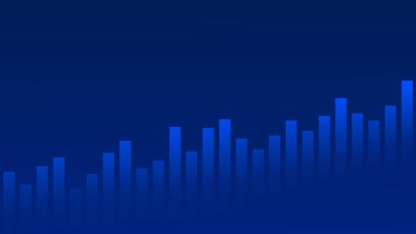 Abstract graph chart of stock market trade background. Growth up business financial investment or economic concept.