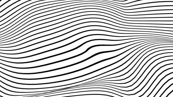 Abstract Witte Zwarte Kleur Lijnen Golf Patroon Textuur Achtergrond Gebruik — Stockfoto