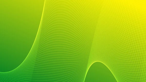 Abstract Green Yellow Colors Gradient Wave Lines Pattern Texture Background — Stock Photo, Image