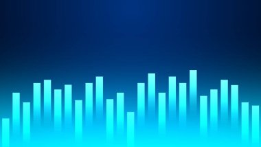 Abstract graph chart of stock market trade background. Growth up business financial investment or economic concept