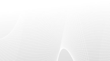 Soyut beyaz gri renk gradyanı dalga çizgileri desenli arka plan. Modern tasarım iş konsepti için kullan.
