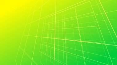 Soyut yeşil renk gradyanı ve çizgi desenli arka plan. Teknoloji sektörü kavramı için kullan.